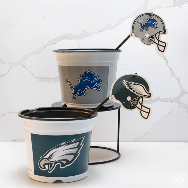 Philadelphia Eagles 7.5 in Pots™ (Made in USA) 2pc/set