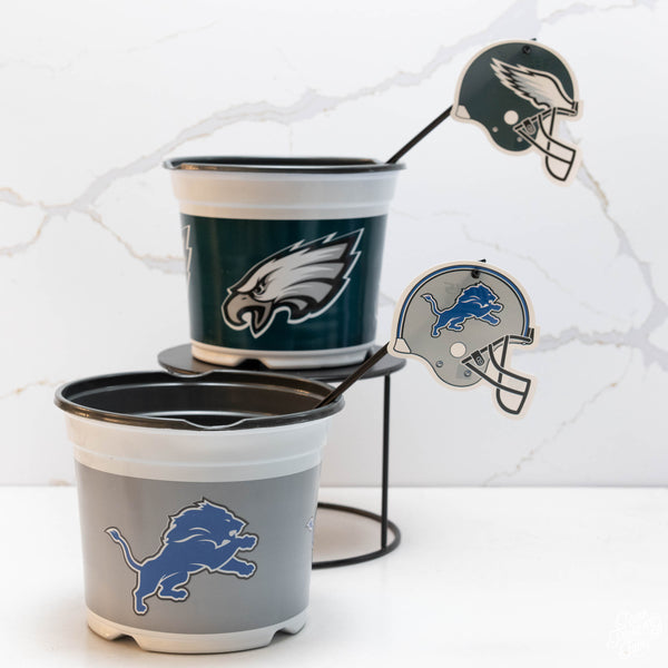 Detroit Lions 7.5 in Pots™ (Made in USA) 2pc/set